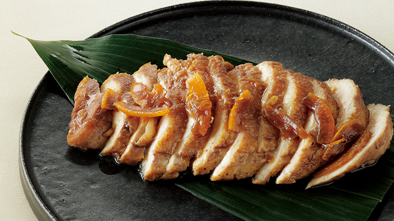 鶏むね肉のマーマレード漬け