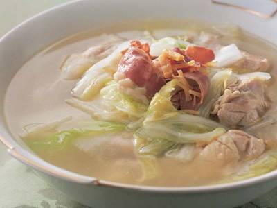 鶏肉と白菜のスープ煮