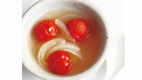ミニトマトとたまねぎのスープ