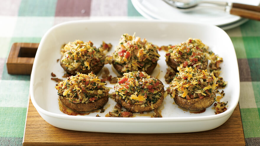 しいたけの香草パン粉焼き