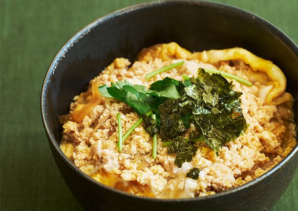 ひき肉の親子丼