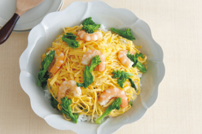 彩りでおもてなし♪「三色ちらし」レシピ【工程写真付】