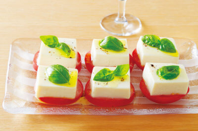豆腐でイタリアン♪「絹ごし豆腐のカプレーゼ風」レシピ【工程写真付】