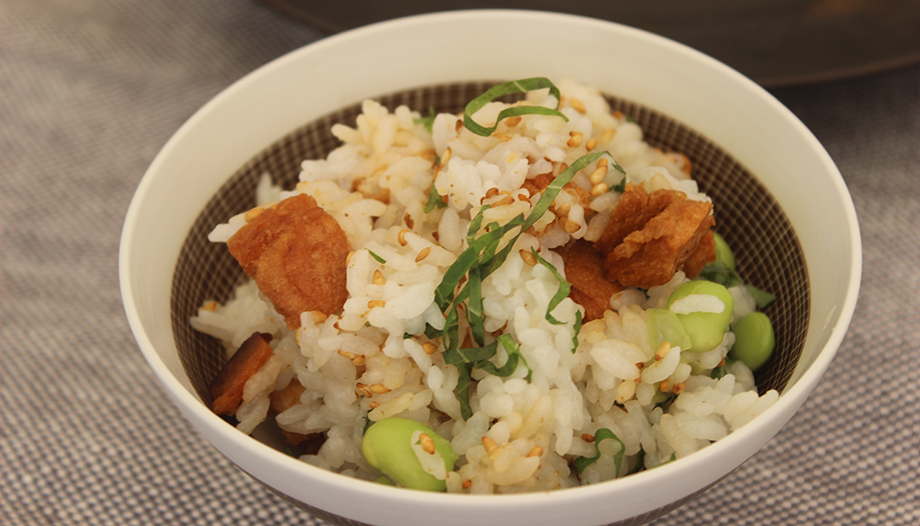 油麩の混ぜご飯