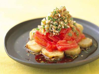 焼きなすと焼きトマトの薬味じょうゆ レシピ 久保 香菜子さん みんなのきょうの料理 おいしいレシピや献立を探そう