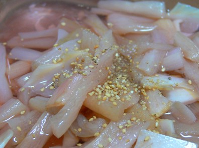 ずいきの甘酢づけ レシピ みんなのきょうの料理 おいしいレシピや献立を探そう