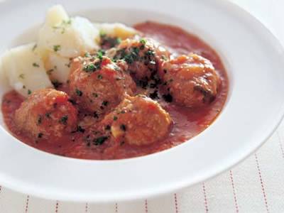 ミートボールのトマトソース煮 レシピ 城川 朝さん みんなのきょうの料理 おいしいレシピや献立を探そう