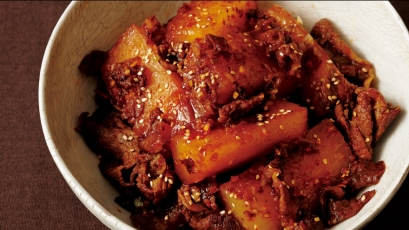【今日の料理】【今日の料理】大根と牛肉の韓国風煮物