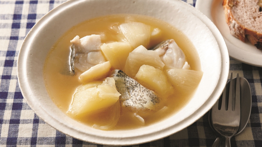 たらとじゃがいものスープ煮