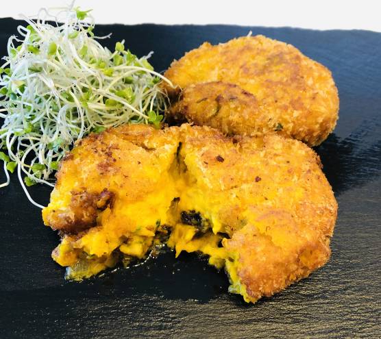 レーズンバターのクリーミーカボチャコロッケ