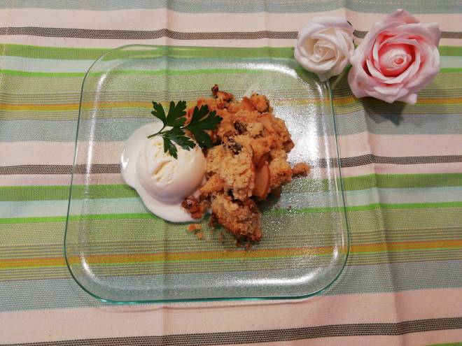 簡単アップルクランブル