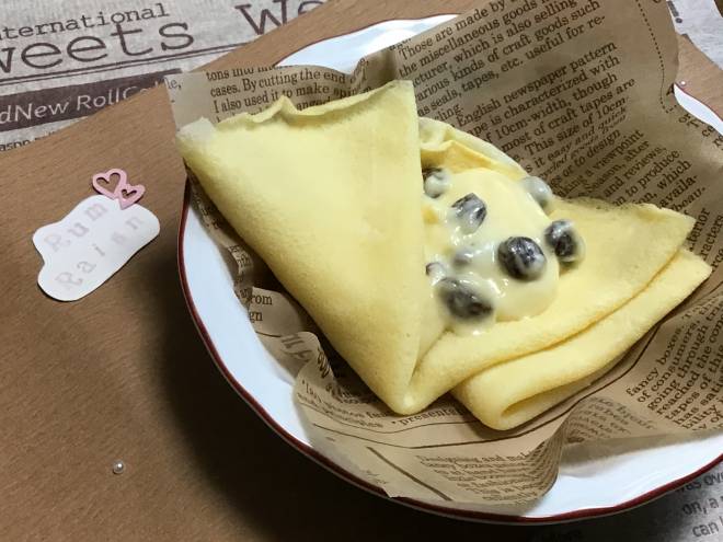 ☆*。.Crepe:*☆   小岩井 レーズンカスタード