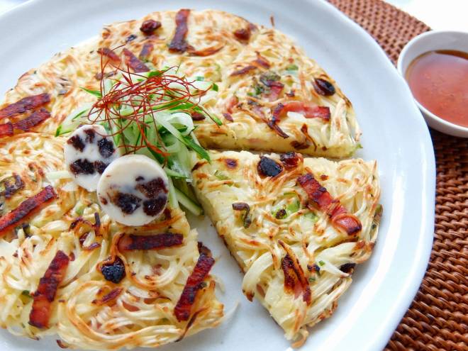 小岩井 レーズンアンドバター香る　そうめんチヂミ