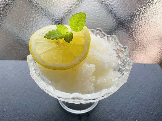 みりんでつくる大根レモンシャーベット