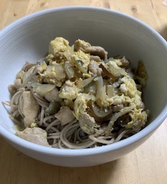 親子どんぶり風そば