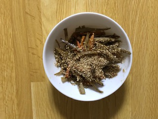 ちょっと甘めきんぴらごぼう
