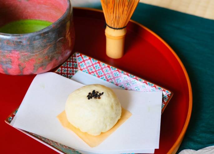 小倉餡のもっちり酒饅頭