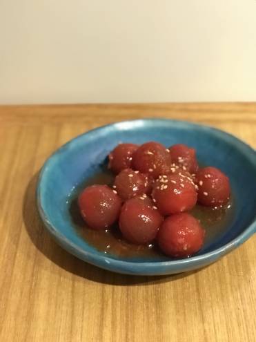 ミニトマトの即席キムチ