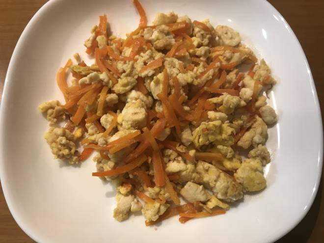 にんじんの卵炒め