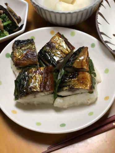 甘辛の焼さば寿司