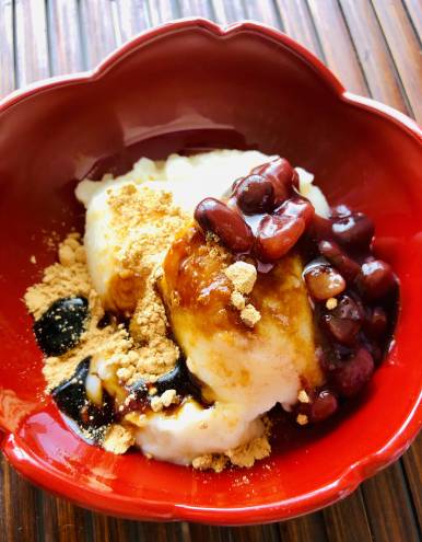 ぷるぷるとろ～り！みりんと豆乳のわらび餅風