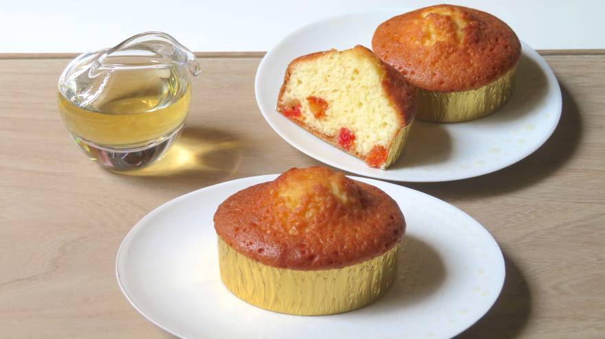 みりんのチカラでこんがりツヤぴか♪チェリートマト・マドレーヌ