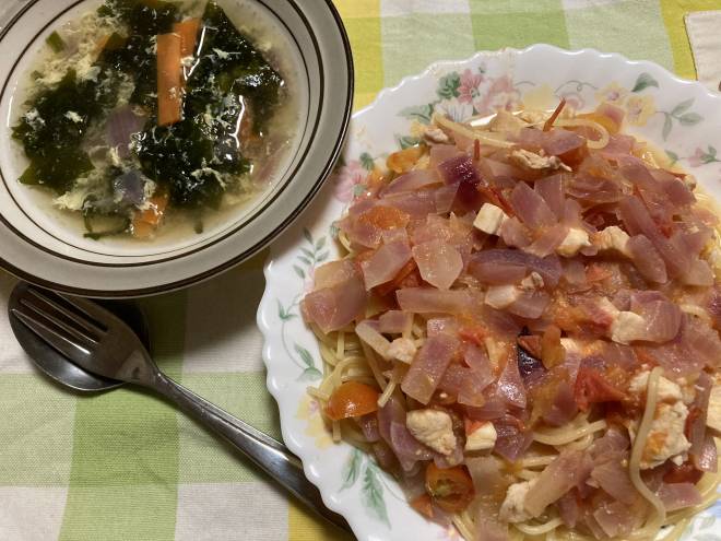 トマタマスパゲティ