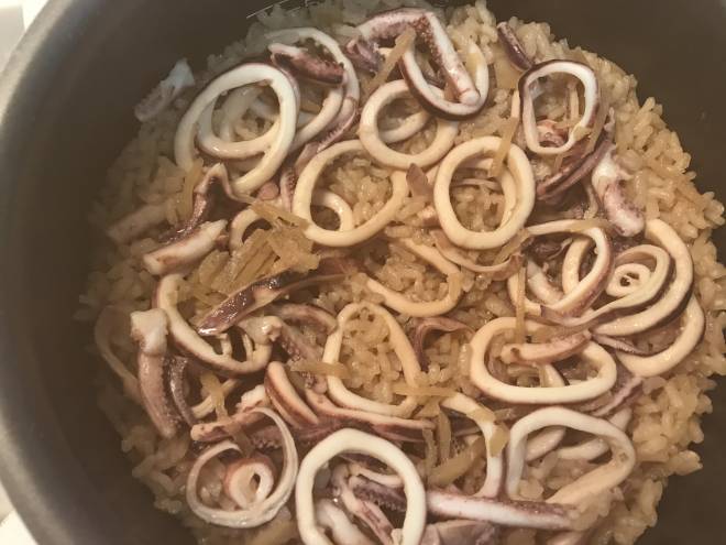 炊飯器でイカ飯