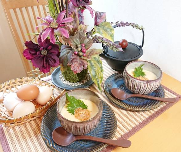 なめたけ茶碗蒸し