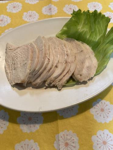 しっとり、ゆで鶏