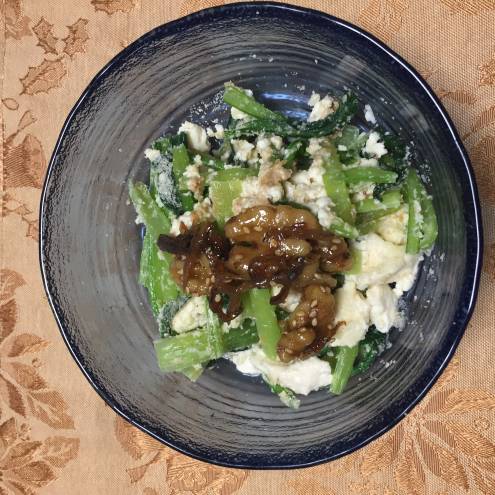 ピーナッツバター入り白和え