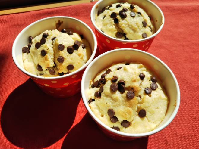 おからパウダーとチョコチップのマフィン