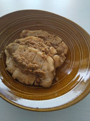 とんロースの、おからソース