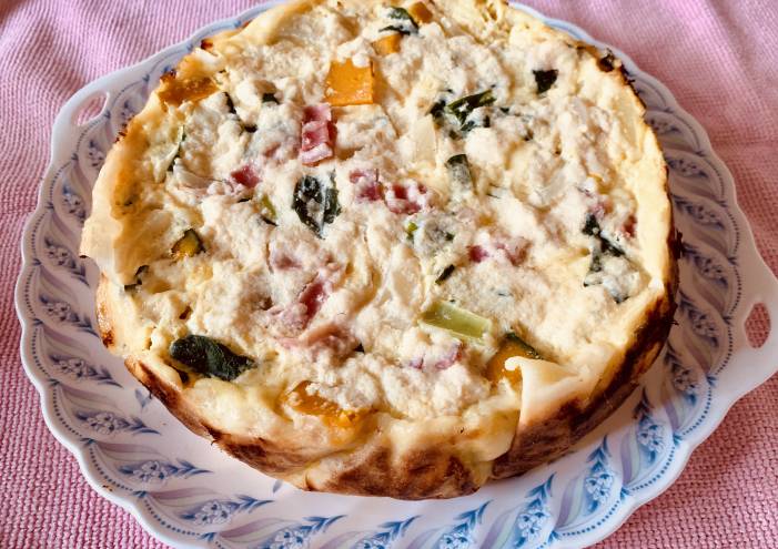 管理栄養士おすすめ～お鍋で簡単！ヘルシーおからキッシュ