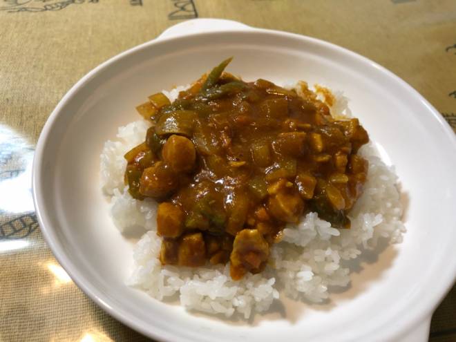 おからパウダーを使ったドライカレー 