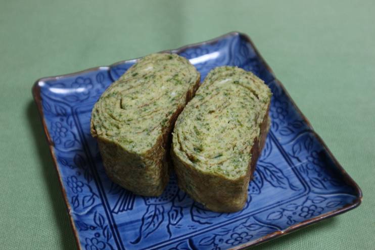 青海苔香る☆おからパウダー入り卵焼き