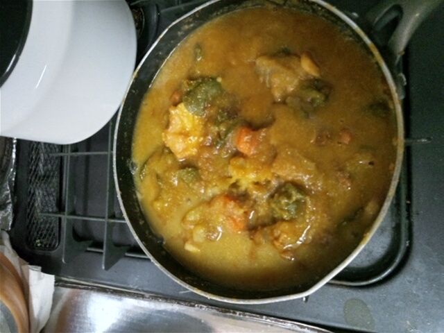 おからの日本風のカレー