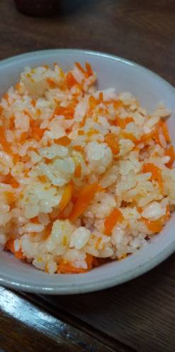 おからパウダー入キャロットライス