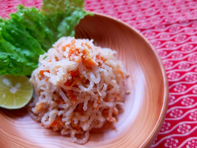 糸こんにゃくのおから炒め