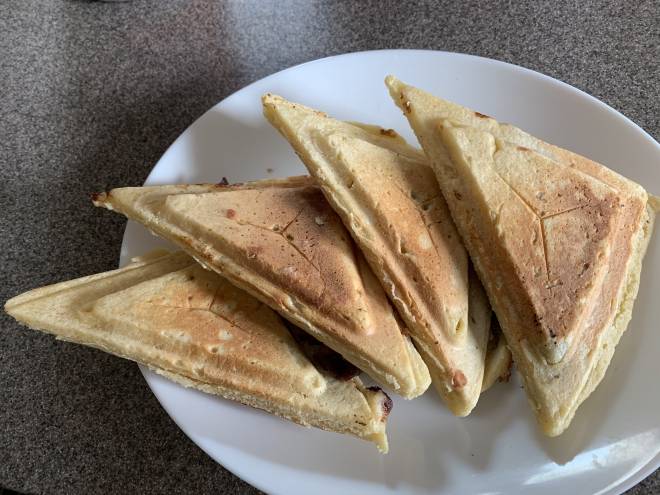 ホットサンドメーカーで大判焼き