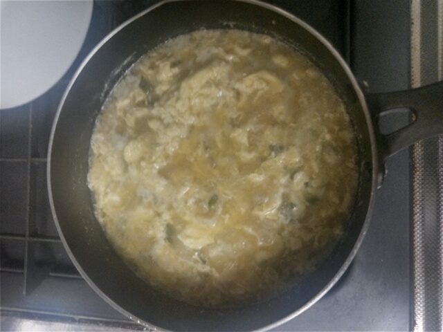 健康的な卵スープ