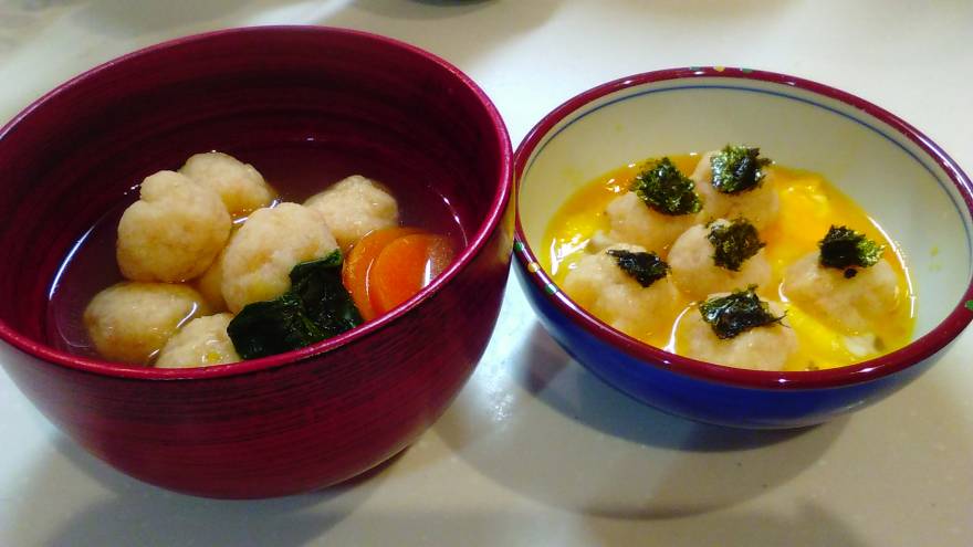 おからパウダー入りえびボール