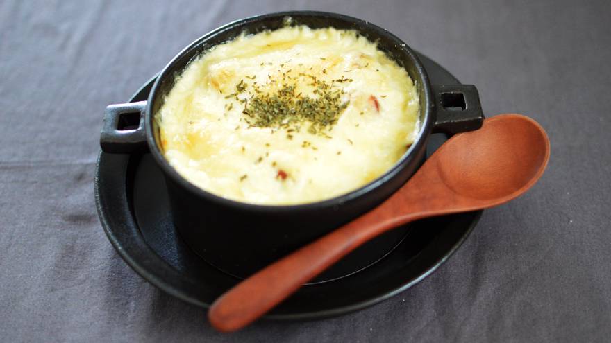 おからパウダーの豆腐グラタン