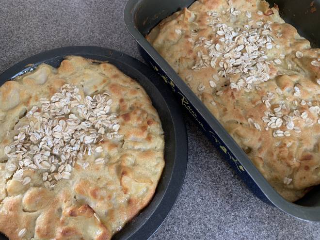 りんごのおから入りケーキ