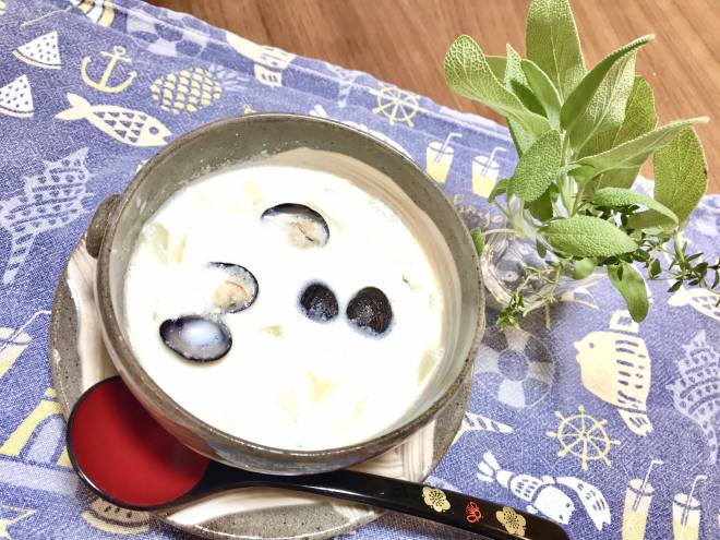 おからで食物繊維アップ　しじみチャウダー