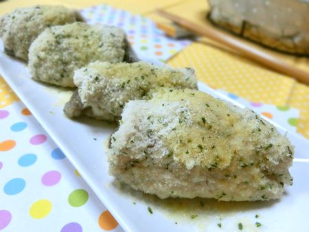 フライ!?　いいえ、もっちりです♪　椎茸の豚巻き蒸し