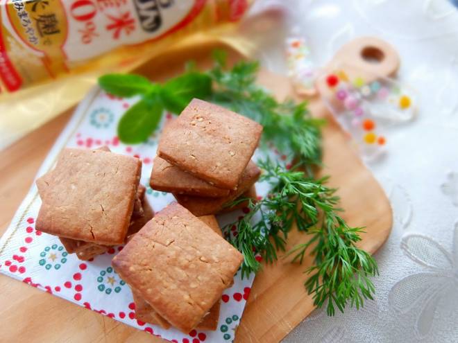 隠し味は本みりん!！白ごまきな粉クッキー