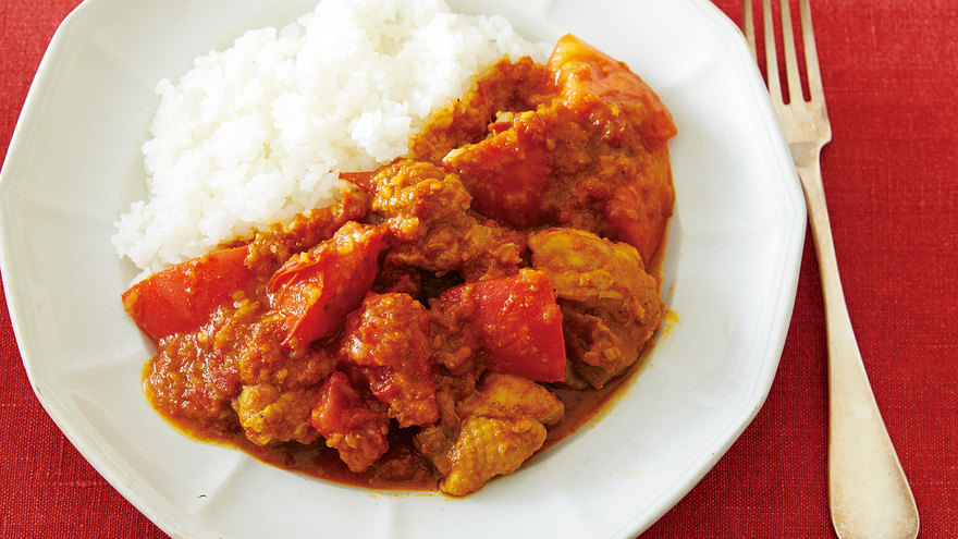 トマトと鶏肉のカレー