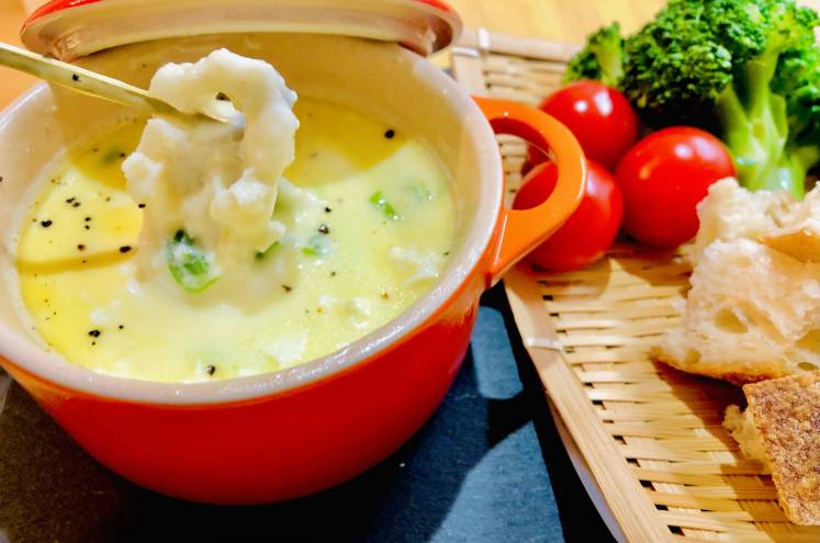 ちょっと和風なチーズフォンデュ