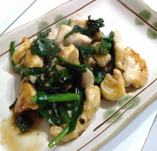 鶏ニラ中華炒め